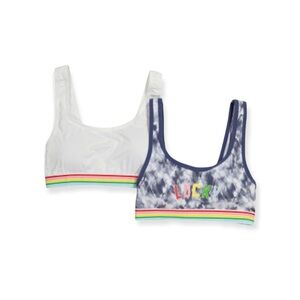 🌸New🌸 Lucky Brand 2pc Plus Pride Logo Lounge Bras 1X NWT